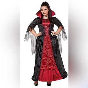 Halloween black and red dress